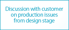 Discussion with customer on production issues from design stage 